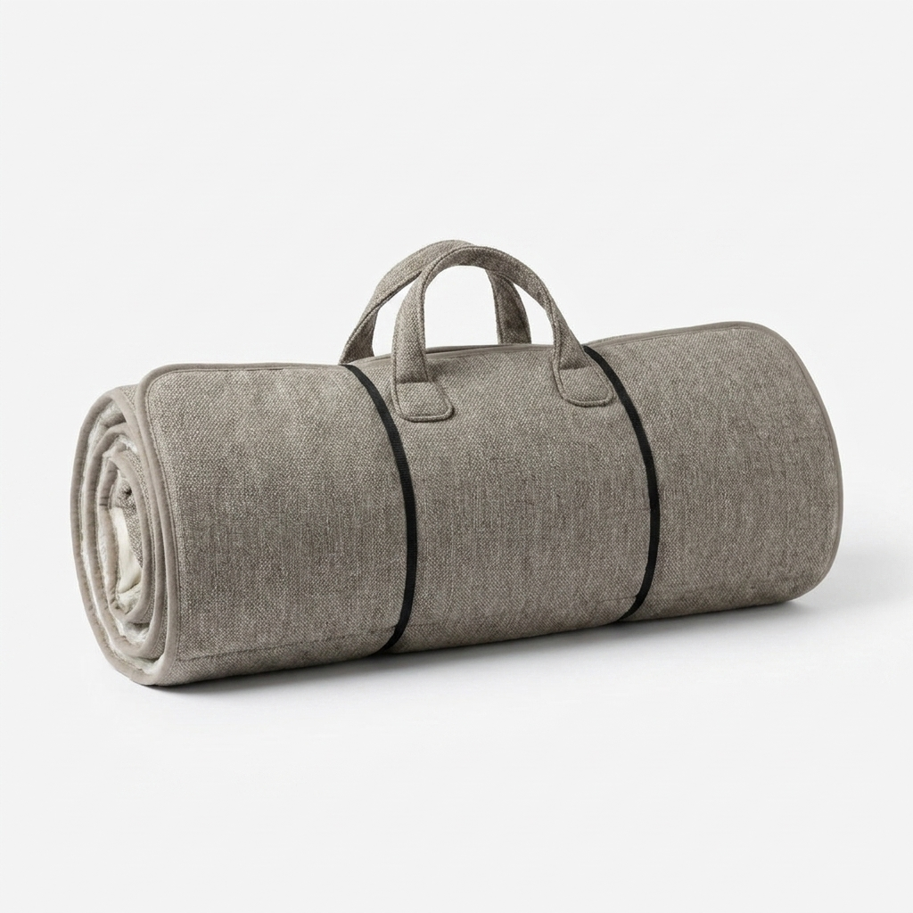 Roll and Go Travel Mat rolled view