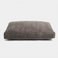 Cushion Cover Essentials Dark Grey Plush front view