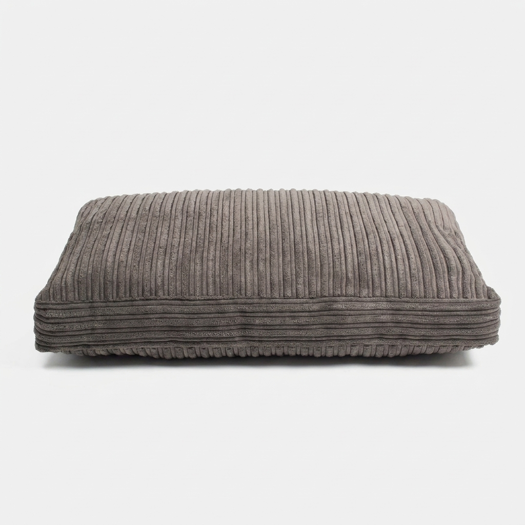 Cushion Cover Essentials Dark Grey Plush front view