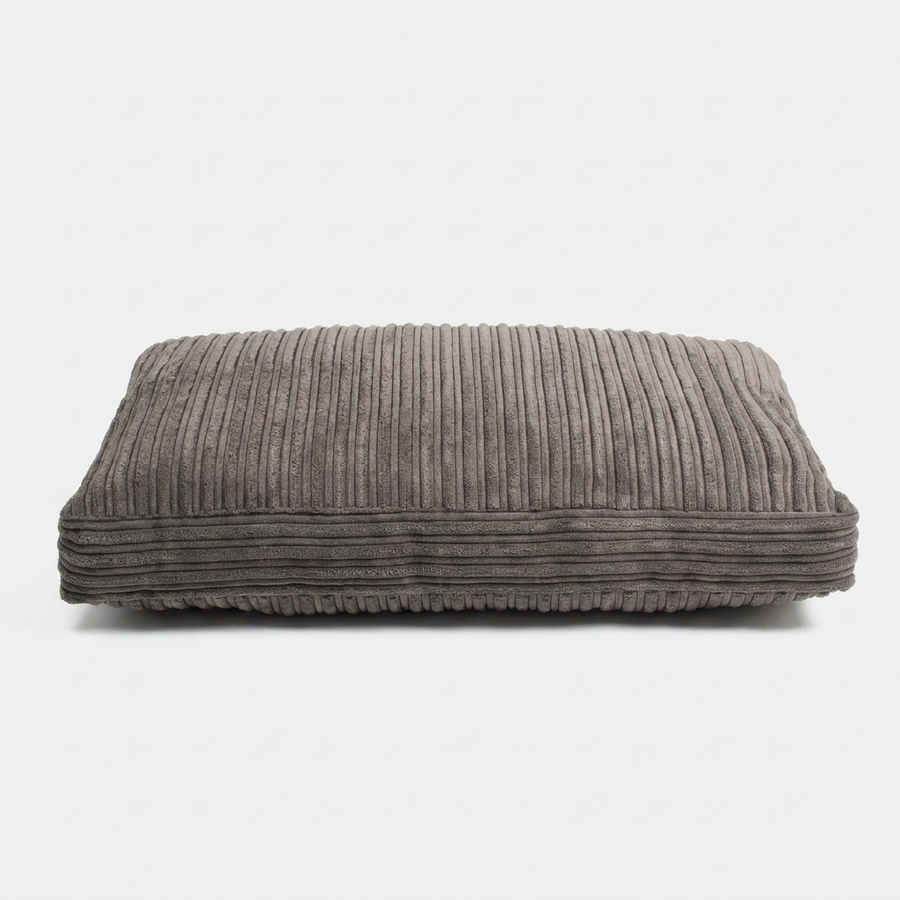 Cushion Cover Essentials Dark Grey Plush front view