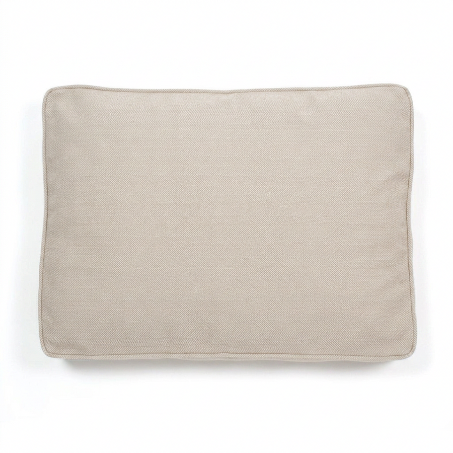 Cushion Cover Natural Herringbone Tweed front view