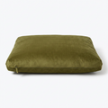 Dog Cushion Olive Velvet front view