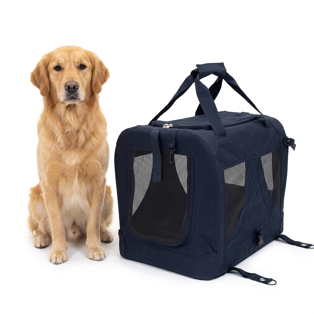 Pet Gear Canvas Carrier with dog