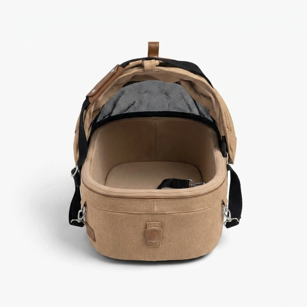 Maeve Pet Car Seat Sable front view