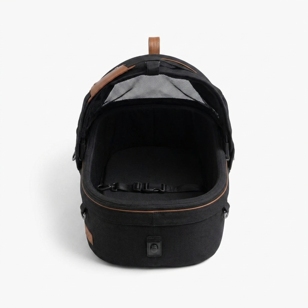 Maeve Pet Car Seat Onyx front view