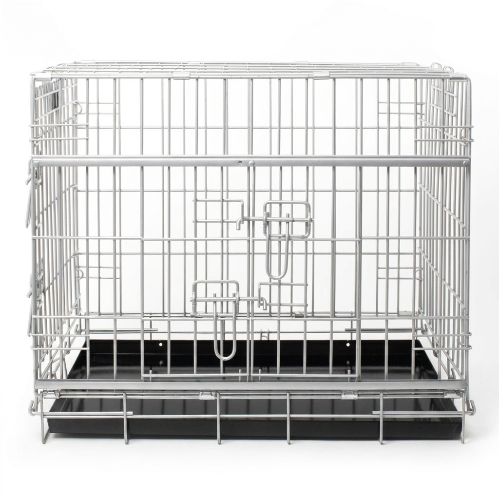 Sliding Door Dog Crate front view