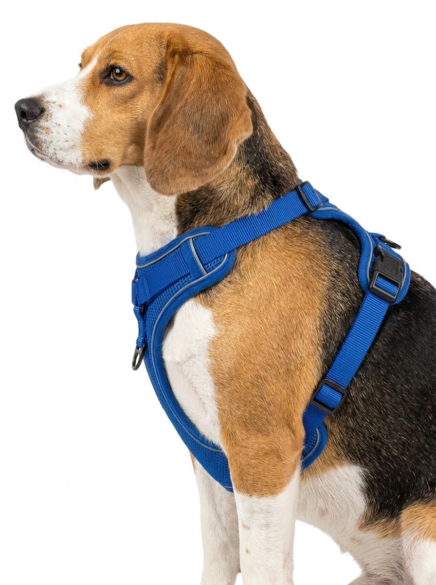 Harnais gilet réfléchissant en maille respirante pour petits chiens, chiots et chats