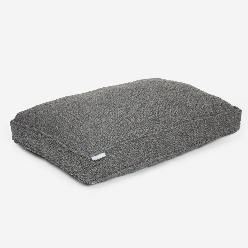 Handgemachtes Hundekissen Granit Bouclé Maschinenwaschbar Wasserabweisendes Futter