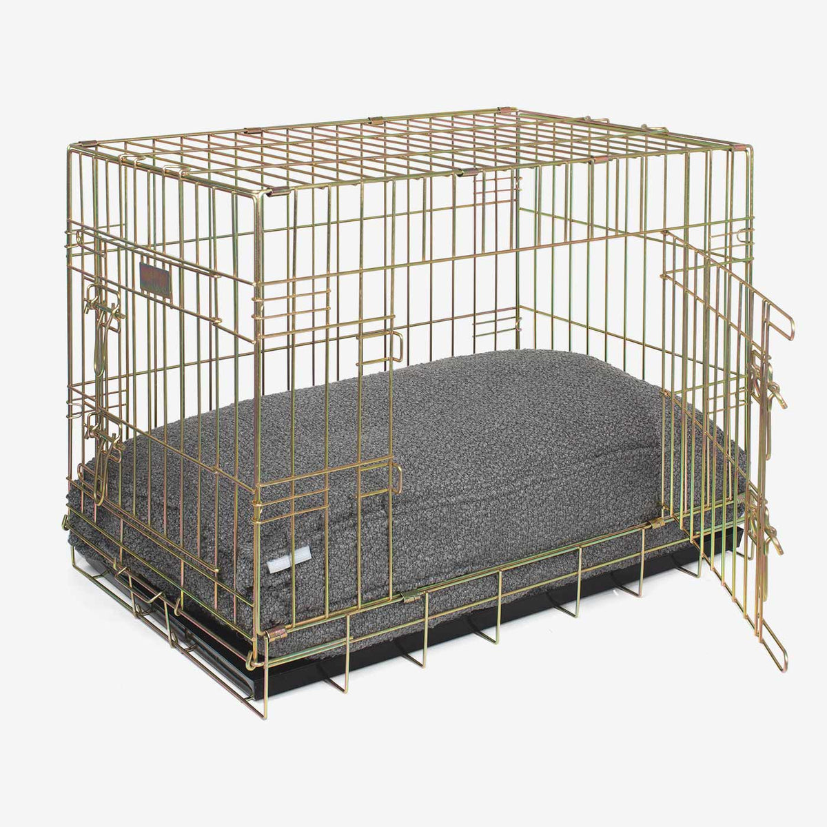 Handgemachtes Hundekissen Granit Bouclé Maschinenwaschbar Wasserabweisendes Futter