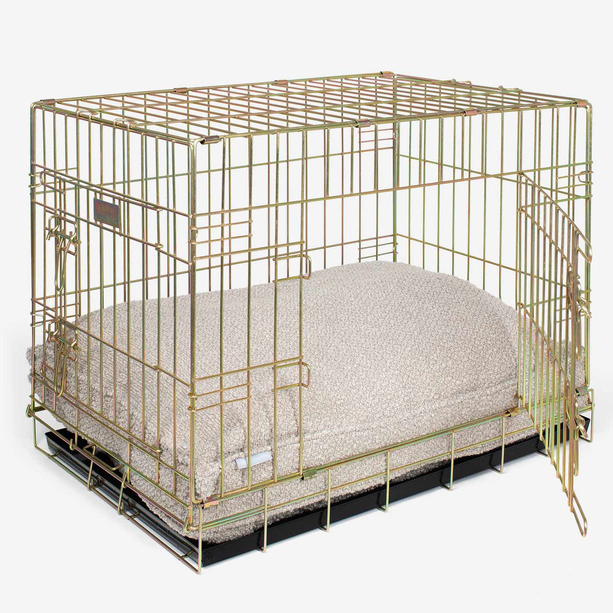 Coussin pour chien fait main en bouclette vison, lavable en machine, doublure résistante à l'eau