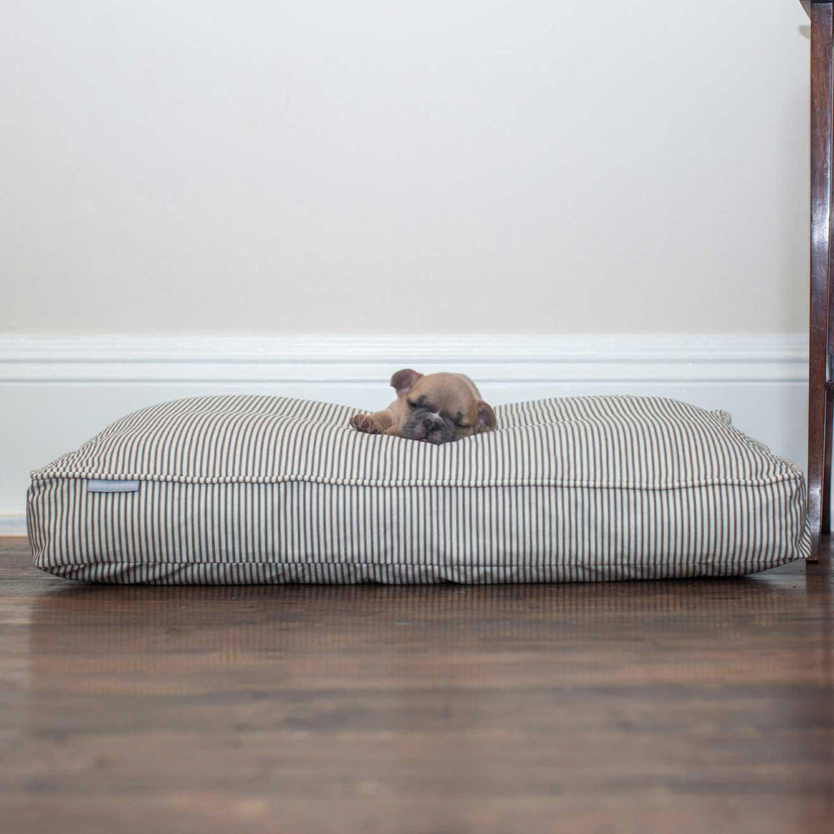 Coussin moelleux pour chien rayé Regency, lavable en machine, housse amovible