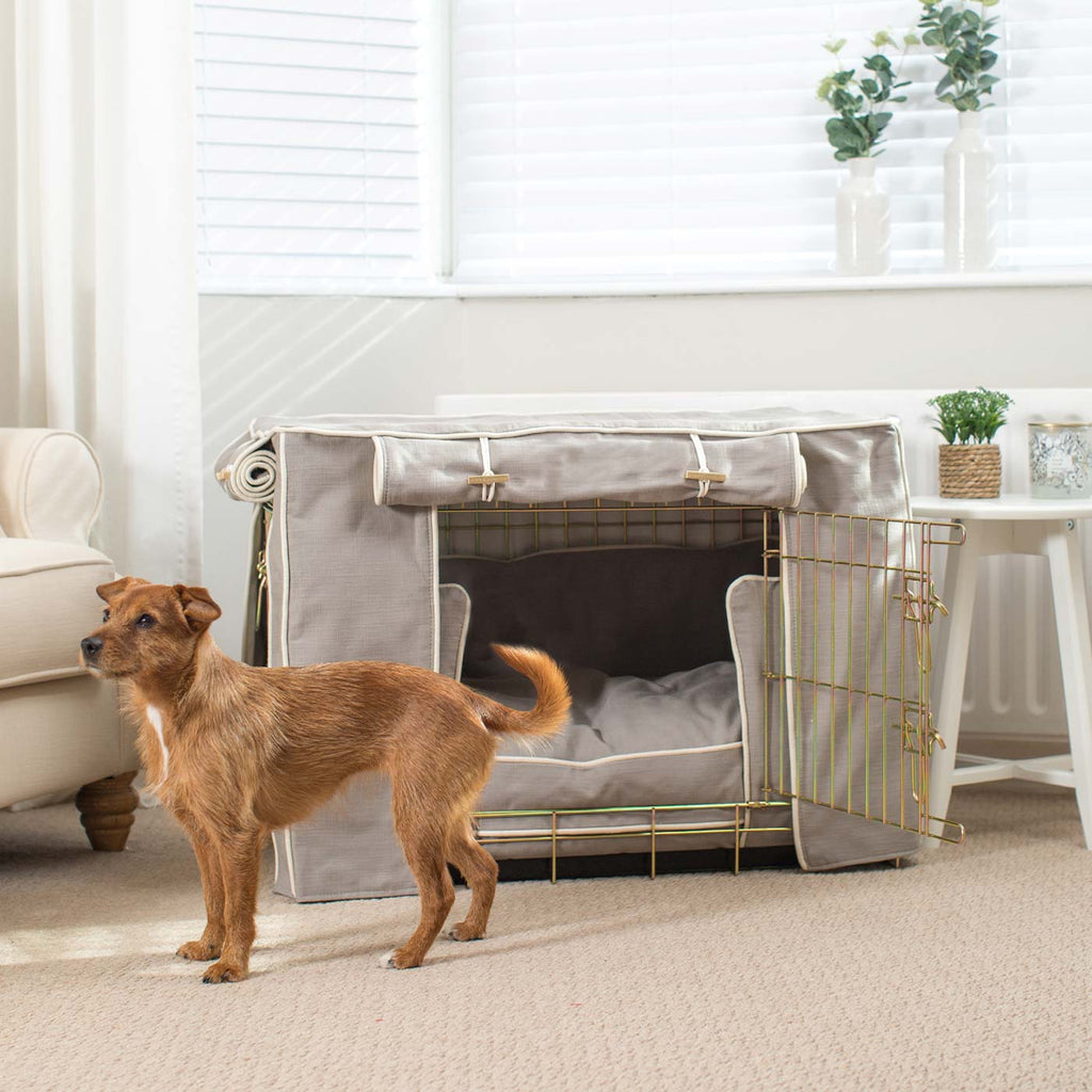 Niche pour chien Set Savanna Stone Coton Écologique Entièrement Doublé Personnalisé